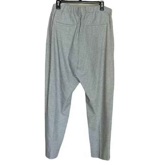 Banana Republic grey and white check  Hayden Taper pants size 18 - Picture 2 of 9